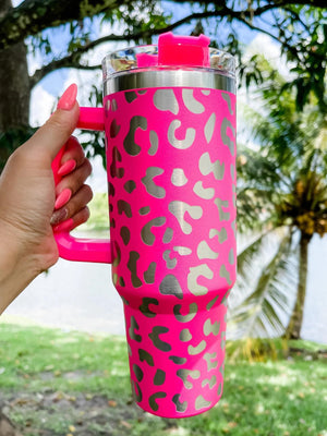 40 oz Wild Tumbler • Hot Pink