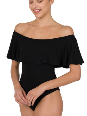 Off Shoulder Bodysuit • Blk