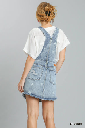 Faded Star Overall Dress