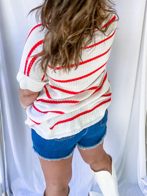 Striped Knit Top