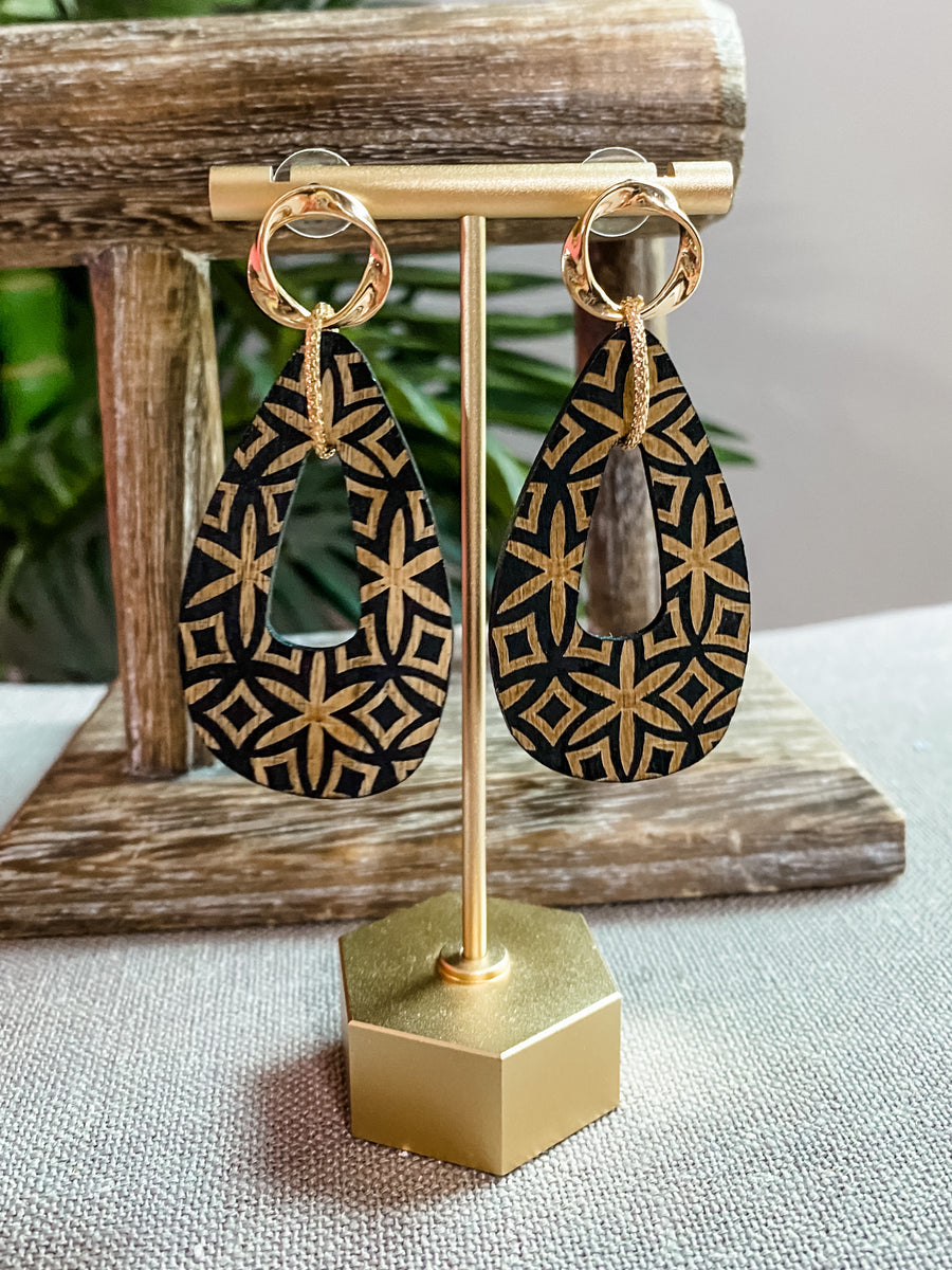 Rosa Wood Earrings