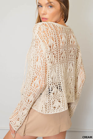 Jackie Crochet Sweater