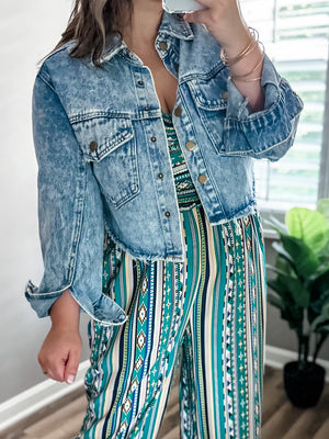 Cropped Denim Jacket