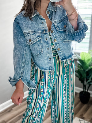 Cropped Denim Jacket