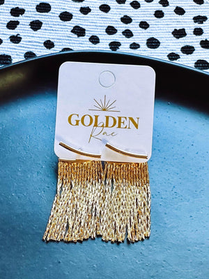 Golden Tassel Earrings