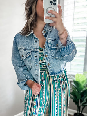 Cropped Denim Jacket