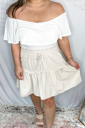 Talan Linen Ruffle Skirt