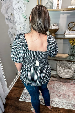 Gina Gingham Top