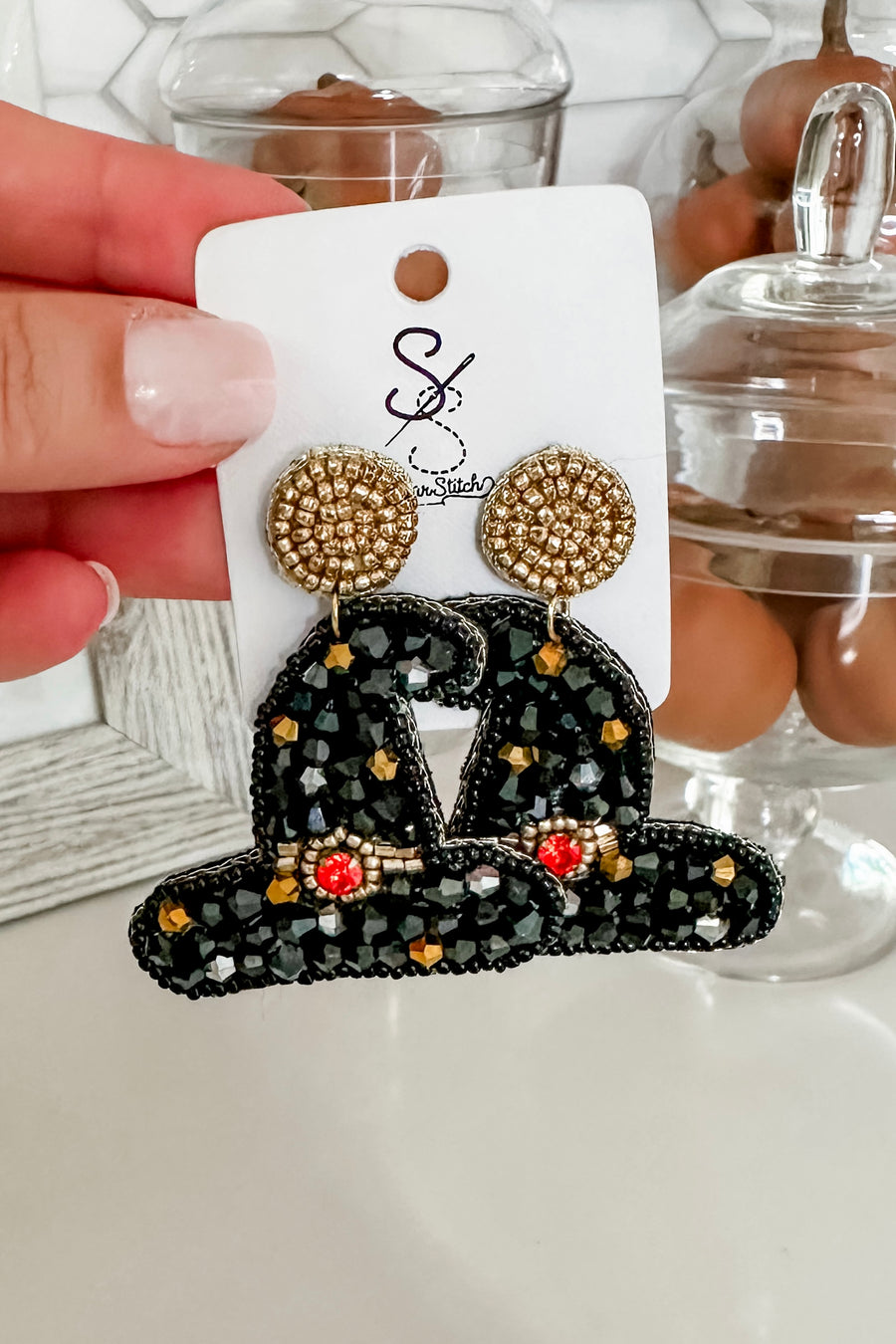 Salem Witch Hat Earrings