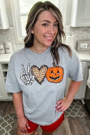 Peace, Love, Halloween Graphic Tee