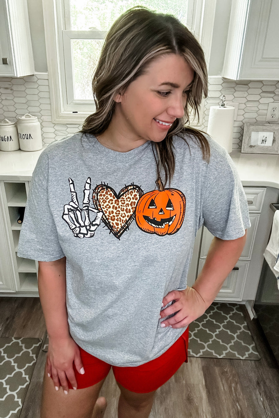 Peace, Love, Halloween Graphic Tee