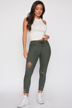 Dark Olive Ankle Joggers