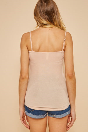 Lace Trim Camisole • Nude