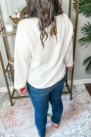 Ivory Hem Knit Top