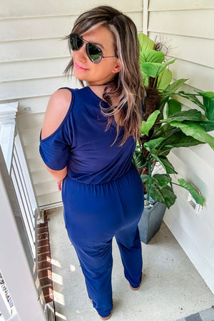 Cold Shoulder Jumpsuit (2 Colors)