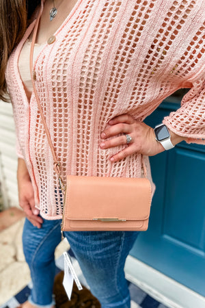 Pink Crossbody Wallet