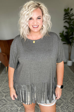 Blake Fringe Hem Shirt