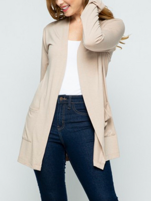 Sleek Chic Cardi • Tan