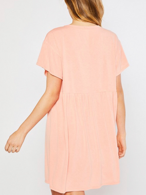 Peach Easy Dress