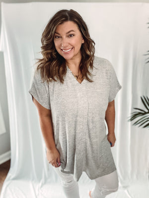 Heather Grey Tunic