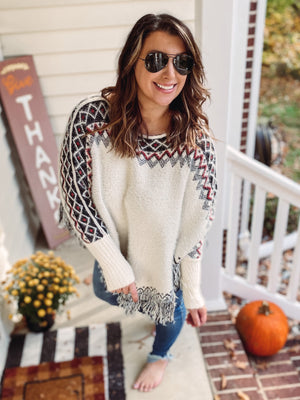 Winter Poncho Top