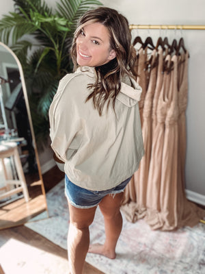 Khaki Windbreaker