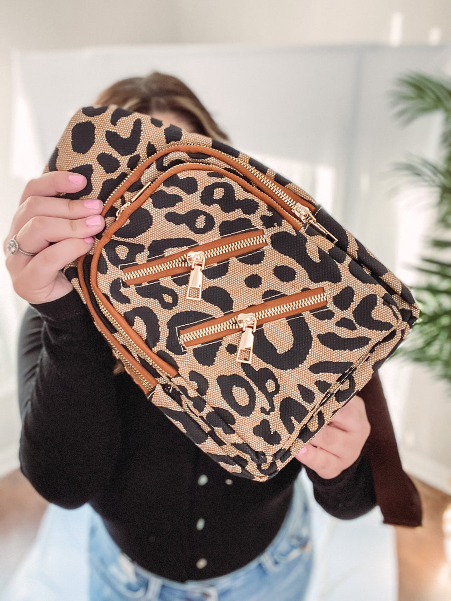 Leopard Sling Bag