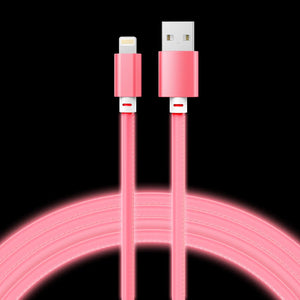 Glow in the Dark Phone Cord 10ft • Pink