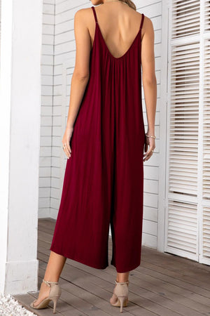 Spaghetti Strap Jumpsuit (7 Colors)