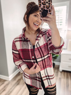 Burg Plaid Shacket