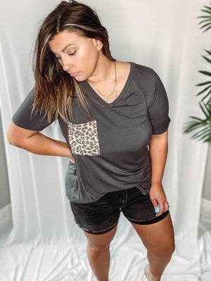 Ash Leop Pocket Tee