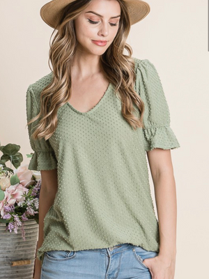 Sage Swiss Top