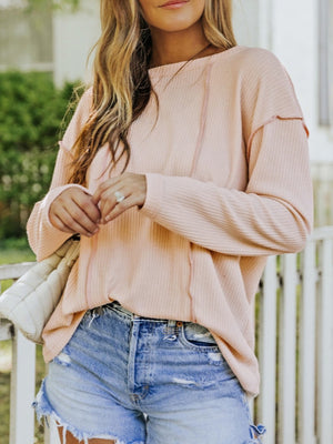 Apricot Seam Top