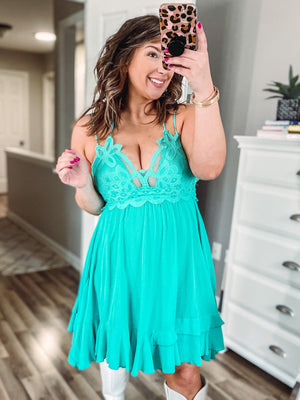 Bralette Dress • Turquoise