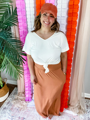 Maxi Skirt • Almond Clay