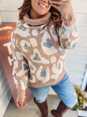 Leop Blush Sweater