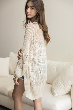 Net Knit Cardigan