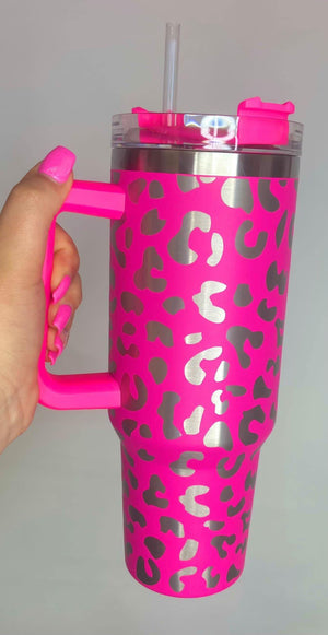 40 oz Wild Tumbler • Hot Pink