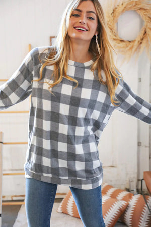 Soft Plaid Pullover