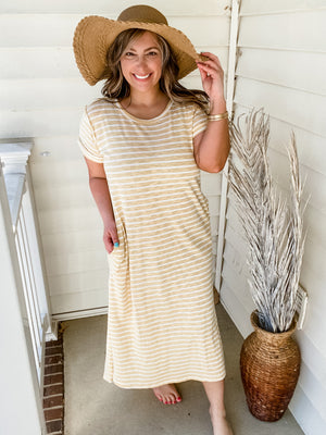 Honey Striped Midi