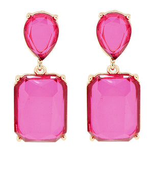 Fuchsia Dangle Earrings