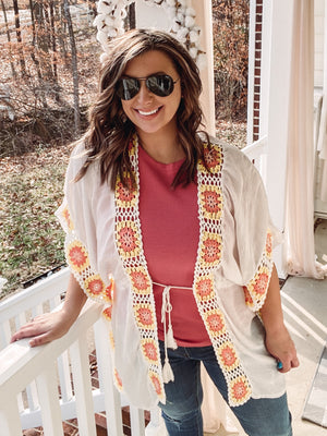 Crochet Kimono Cover Up