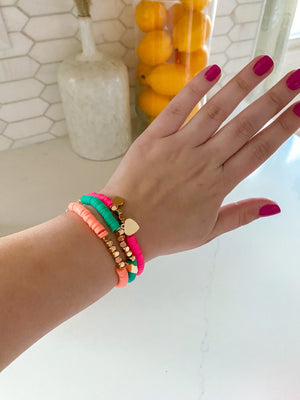 Neon Beaded Bracelet