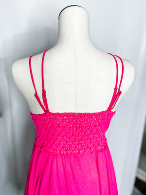 Bralette Dress • Hot Pink