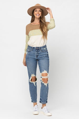 JB High Waist BF Jeans