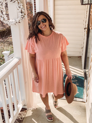 Peach Easy Dress