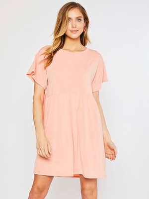 Peach Easy Dress