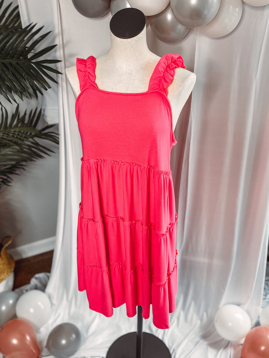 Olivia Dress • Hot Pink