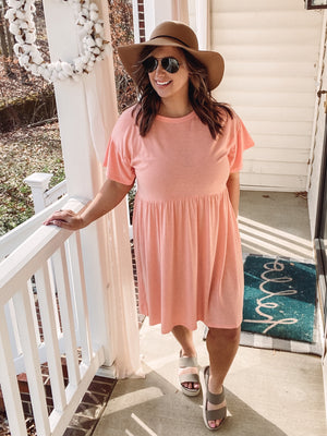 Peach Easy Dress