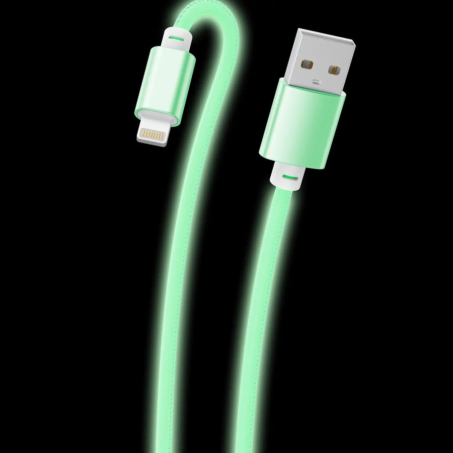 Glow in the Dark Phone Cord 10ft • Green